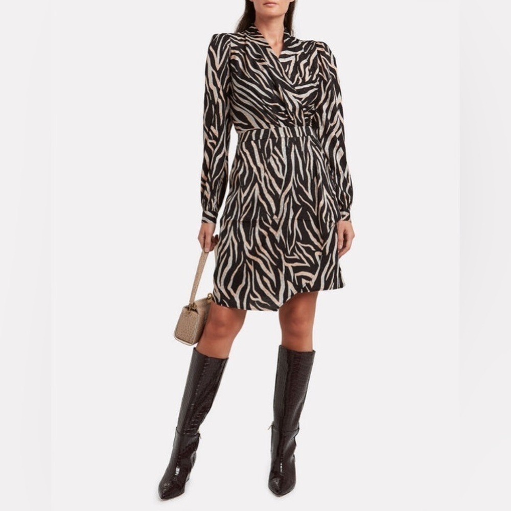 GESTUZ Fei Satin Jacquard Mini Dress size 40 US 8 - Picture 3 of 12